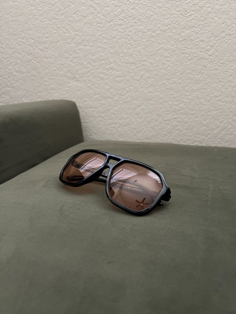Oversized Retro Aviator Sunglasses | Burn Orange Lens